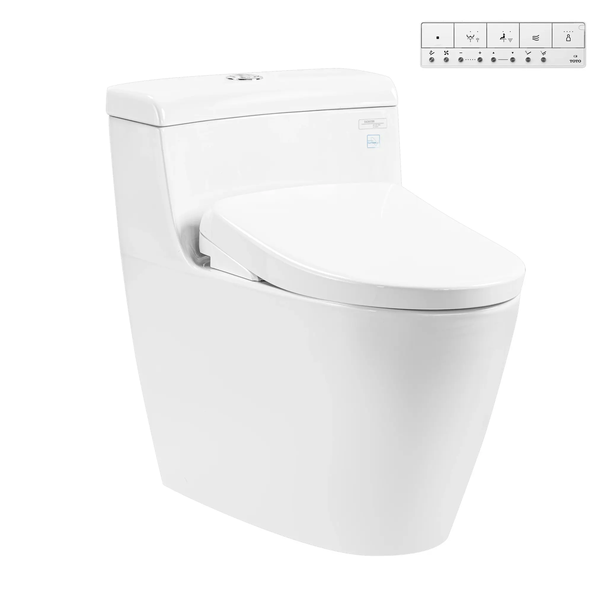 Ảnh sản phẩm MS636CDRW23 Bàn cầu 1 khối kèm nắp rửa điện tử WASHLET dòng S7 – TCF47360GAA